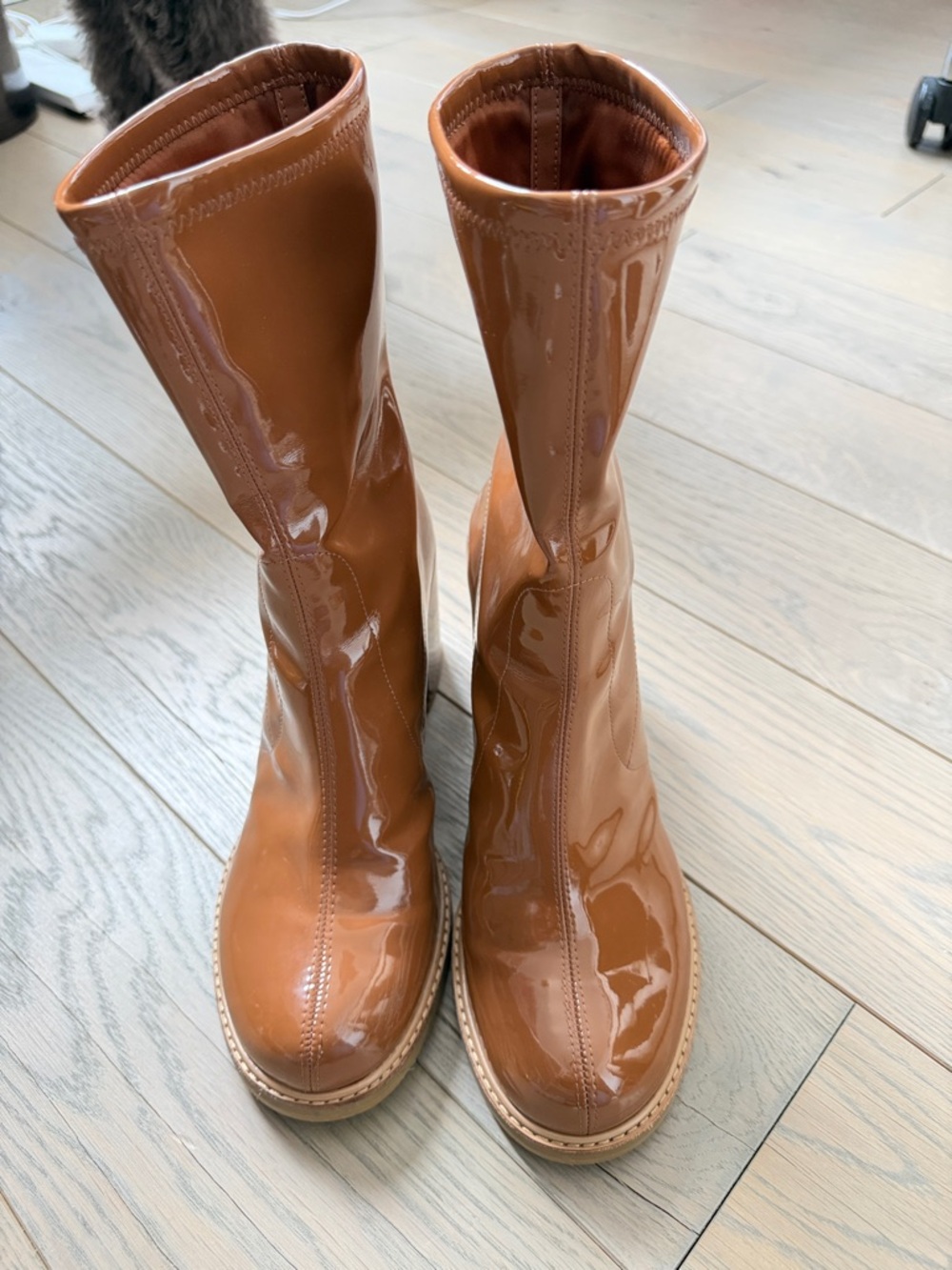 Stuart Weitzman Dalenna Block Heel Boots SZ 8